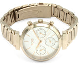 Hugo Boss Flawless Quartz White Dial Gold Steel Strap Watch for Women -1502531 Buy Now By Hugo Boss