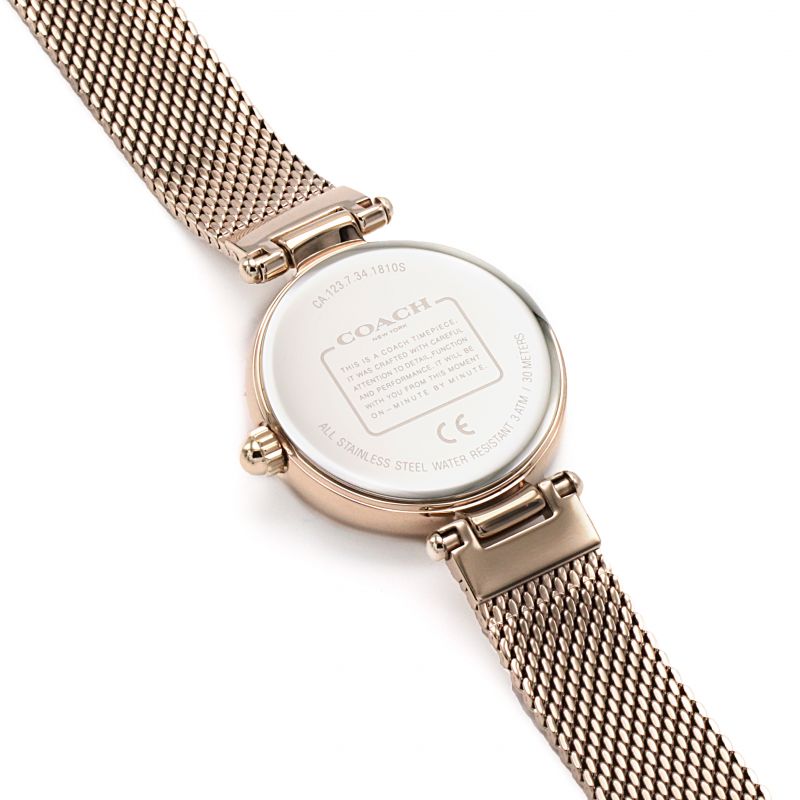 Coach Park Mother of Pearl Dial Rose Gold Mesh Bracelet Watch for Women - 14503511 Buy Now By Coach