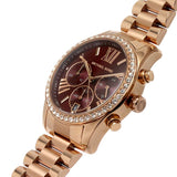 Michael Kors Lexington Chronograph Red Dial Rose Gold Steel Strap Watch For Women - MK7275 Buy Now By Michael Kors