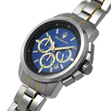Maserati Successo 44mm Chronograph Quartz Blue Dial Silver Steel Strap Watch For Men - R8873621016 Buy Now By Maserati