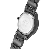 Daniel Wellington Iconic Link Ceramic Black Dial Black Steel Strap Watch For Women - DW00100415 Buy Now By Daniel Wellington