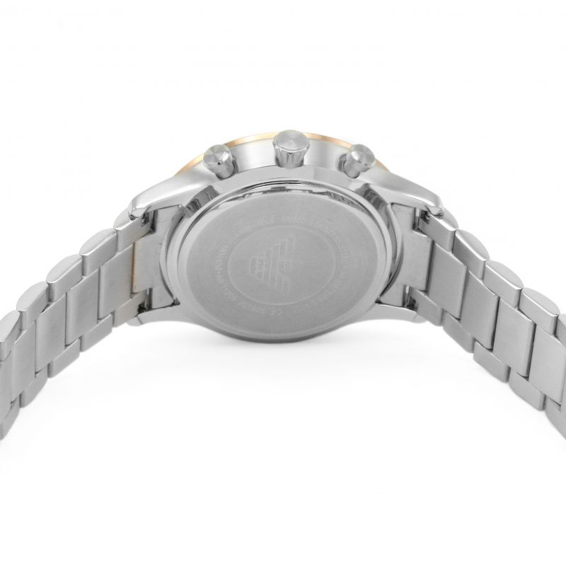 Emporio Armani Giovanni Chronograph Quartz White Dial Two Tone Steel Strap Watch For Men - AR11209 Buy Now By Emporio Armani