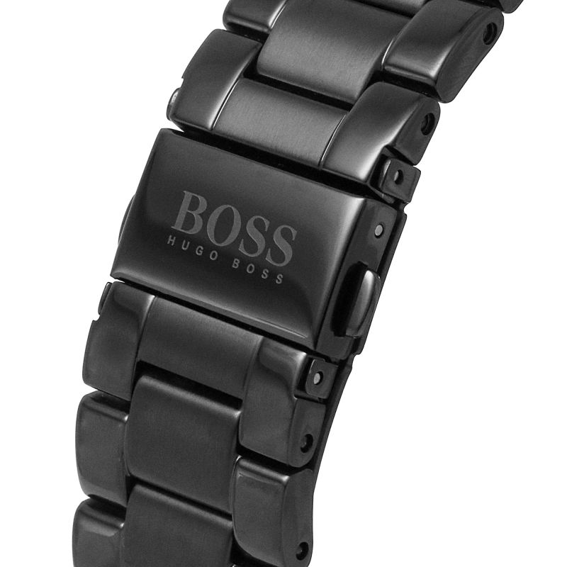 Hugo Boss Pilot Edition Chronograph Black Dial Black Steel Strap Watch for Men - 1513854 Buy Now By Hugo Boss