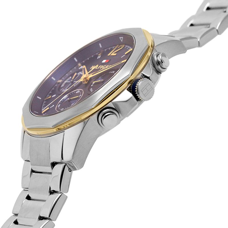 Tommy Hilfiger Lars Chronograph Blue Dial Silver Steel Strap Watch For Men - 1792059 Buy Now By Tommy Hilfiger