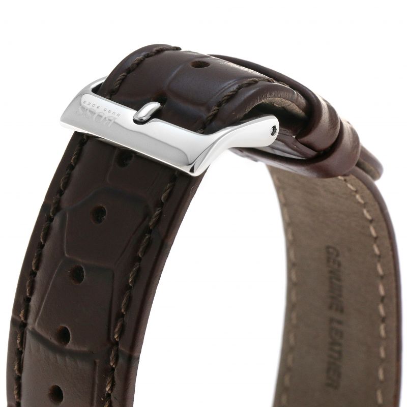 Hugo Boss Corporal Blue Dial Brown Leather Strap Watch for Men - 151363 Buy Now By Hugo Boss