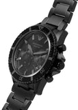 Emporio Armani Diver Chronograph Black Dial Black Steel Strap Watch For Men - AR11363 Buy Now By Emporio Armani