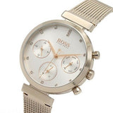 Hugo Boss Flawless White Dial Gold Mesh Bracelet Watch for Women - 1502553 Buy Now By Hugo Boss