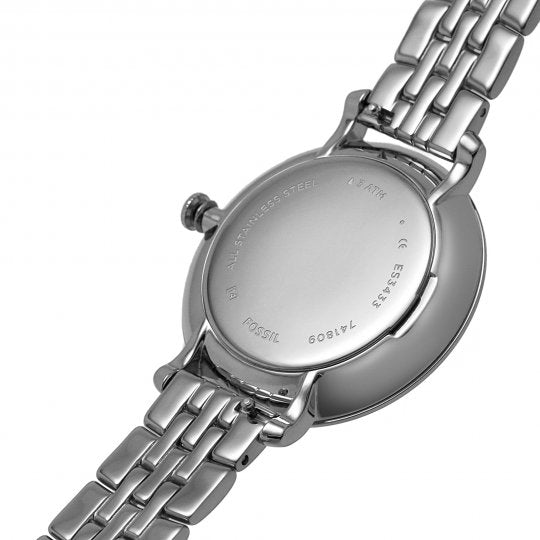 Fossil Jacqueline White Dial Silver Steel Strap Watch for Women - ES3433 Buy Now By Fossil