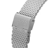 Hugo Boss Admiral Black Dial Silver Mesh Bracelet Watch for Men - 1513904 Buy Now By Hugo Boss
