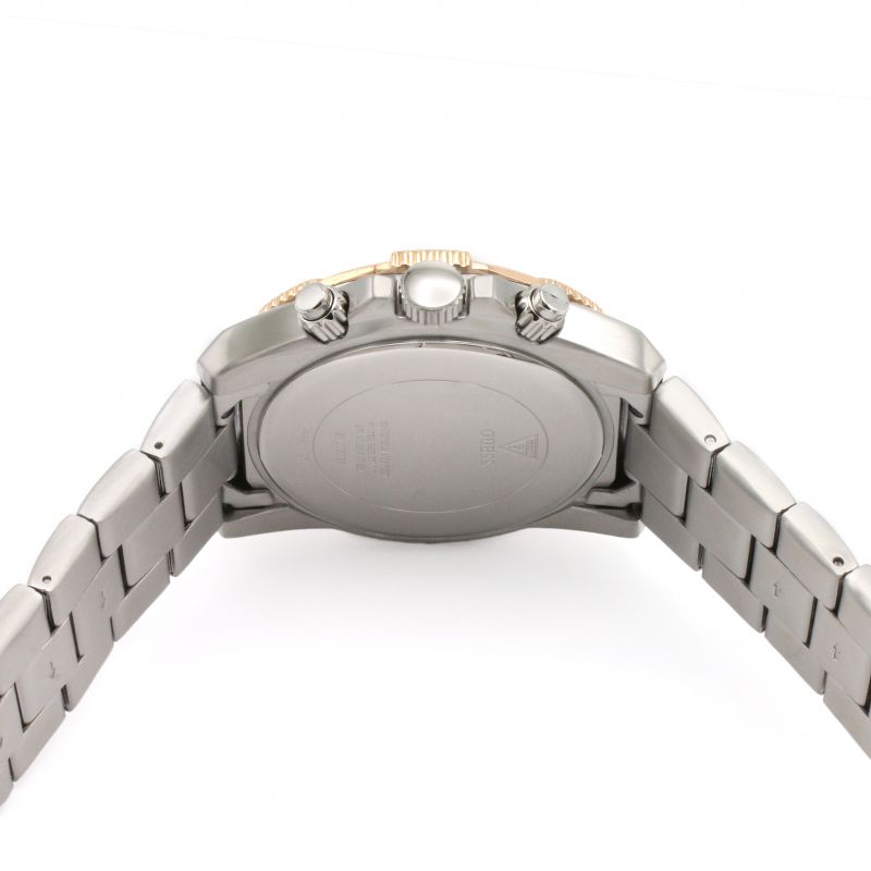 Guess Commander Chronograph Blue Dial Two Tone Steel Strap Watch for Men - GW0056G5 Buy Now By Guess