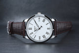 Tissot T Classic Dream White Dial Brown Leather Strap Watch for Men - T033.410.16.013.01