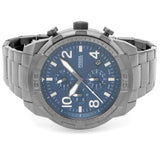 Fossil Bronson Chronograph Blue Dial Grey Steel Strap Watch for Men - FS5711 Buy Now By Fossil