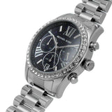 Michael Kors Lexington Chronograph Black Dial Silver Steel Strap Watch For Women - MK7277 Buy Now By Michael Kors