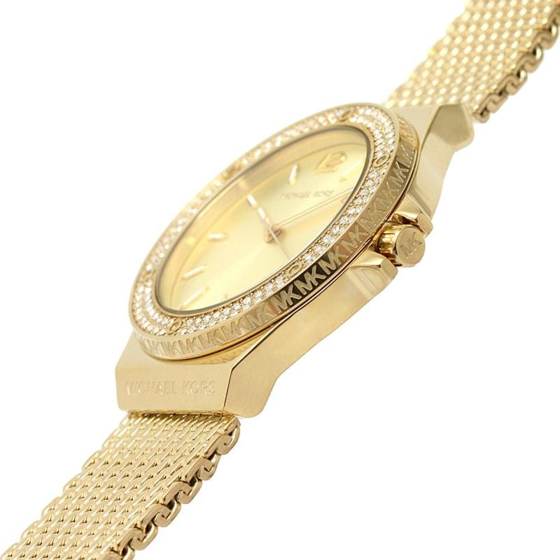Michael Kors Lennox Three-Hand Gold Dial Gold Mesh Bracelet Watch For Women - MK7335 Buy Now By Michael Kors