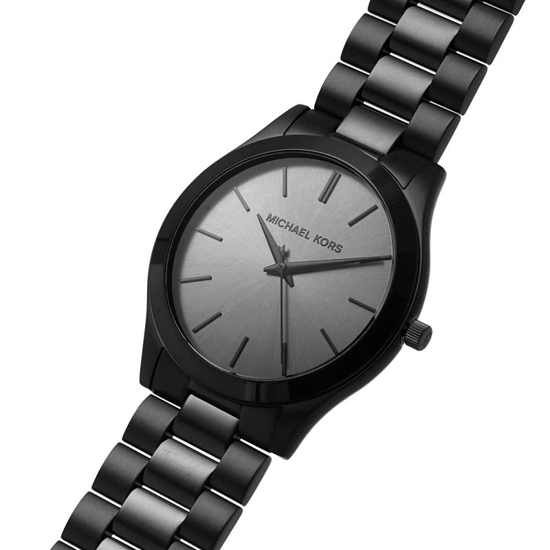 Michael Kors Slim Runway Black Dial Black Steel Strap Watch for Men - MK8507 Buy Now By Michael Kors