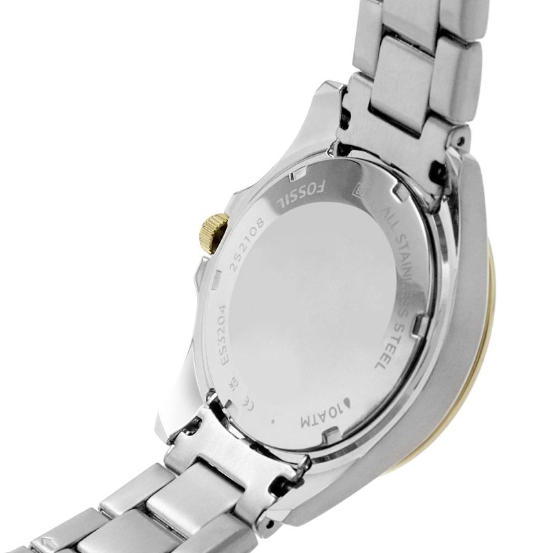Fossil Riley White Dial Two Tone Steel Strap Watch for Women - ES3204 Buy Now By Fossil