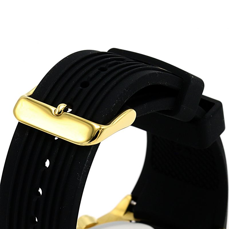 Guess Poseidon Chronograph Black Dial Black Rubber Strap Watch for Men - GW0057G1 Buy Now By Guess