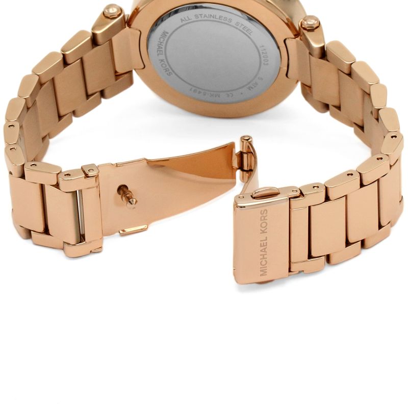 Michael Kors Parker White Dial with Diamonds Rose Gold Steel Strap Watch for Women - MK5491 Buy Now By Michael Kors