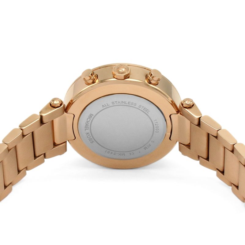 Michael Kors Parker White Dial with Diamonds Rose Gold Steel Strap Watch for Women - MK5491 Buy Now By Michael Kors