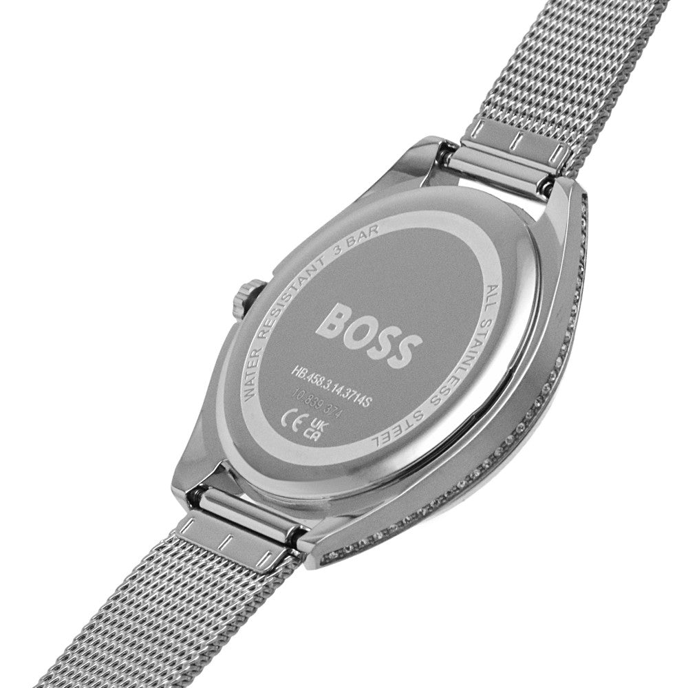 Hugo Boss Legacy Grey Dial Silver Mesh Bracelet Watch for Men - 1513673 Buy Now By Hugo Boss