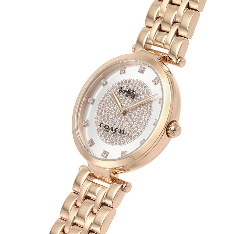 Coach Park Silver Dial Rose Gold Steel Strap Watch for Women - 14503736 Buy Now By Coach