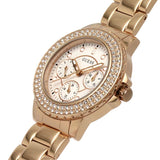 Guess Crown Jewel Multifunction Diamonds White Dial Rose Gold Steel Strap Watch For Women - GW0410L3 Buy Now By Guess