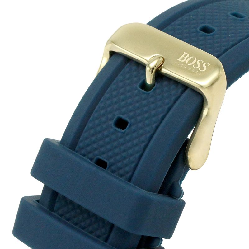 Hugo Boss Globetrotter Blue Dial Blue Silicone Strap Watch for Men - 1513822 Buy Now By Hugo Boss