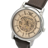 Emporio Armani Luigi Meccanico Brown Dial Brown Leather Strap Watch For Men - AR1982 Buy Now By Emporio Armani