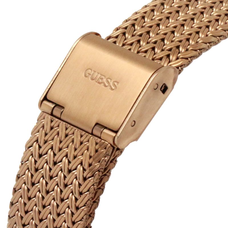 Guess Soiree Diamonds Rose Gold Dial Rose Gold Mesh Bracelet Watch for Women - GW0402L3 Buy Now By Guess