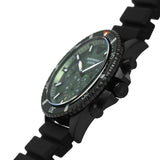 Emporio Armani Diver Chronograph Quartz Green Dial Black Silicon Strap Watch For Men - AR11463 Buy Now By Emporio Armani