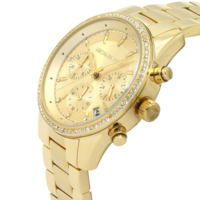 Michael Kors Ritz Gold Dial Gold Steel Strap Watch for Women - MK6356 Buy Now By Michael Kors