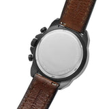 Fossil Bronson Chronograph Black Dial Brown Leather Strap Watch for Men - FS5856 Buy Now By Fossil