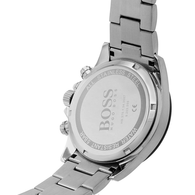 Hugo Boss Hero Chronograph White Dial Silver Steel Strap Watch for Men - 1513875 Buy Now By Hugo Boss