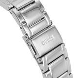 Guess Raven Diamonds Silver Dial Silver Steel Strap Watch for Women - GW0104L1 Buy Now By Guess