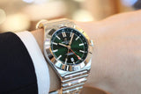 Breitling Chronomat GMT 40 Green Dial Silver Steel Strap Watch for Men - A32398101L1A1 Buy Now By Breitling