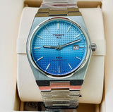 Tissot PRX Powermatic 80 Gradient Blue Dial Silver Steel Strap Watch for Men - T137.407.11.351.01