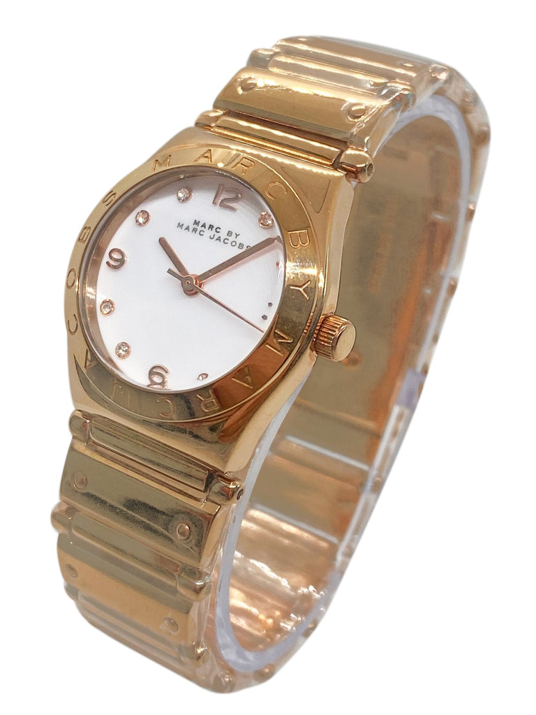 Marc Jacobs Amy White Dial Rose Gold Steel Strap Watch for Women - MBM8559 Buy Now By Marc Jacobs