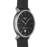 Tissot Carson Premium Powermatic 80 Black Dial Black Leather Strap Watch For Men - T122.407.16.051.00 Buy Now By Tissot