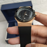 Maserati Potenza Black & Rose Gold Dial Black Rubber Strap Watch For Men - R8851108002 Buy Now By Maserati