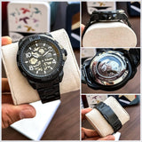 Fossil Bronson Automatic Skeleton Black Dial Grey Steel Strap Watch for Men - ME3255 Buy Now By Fossil