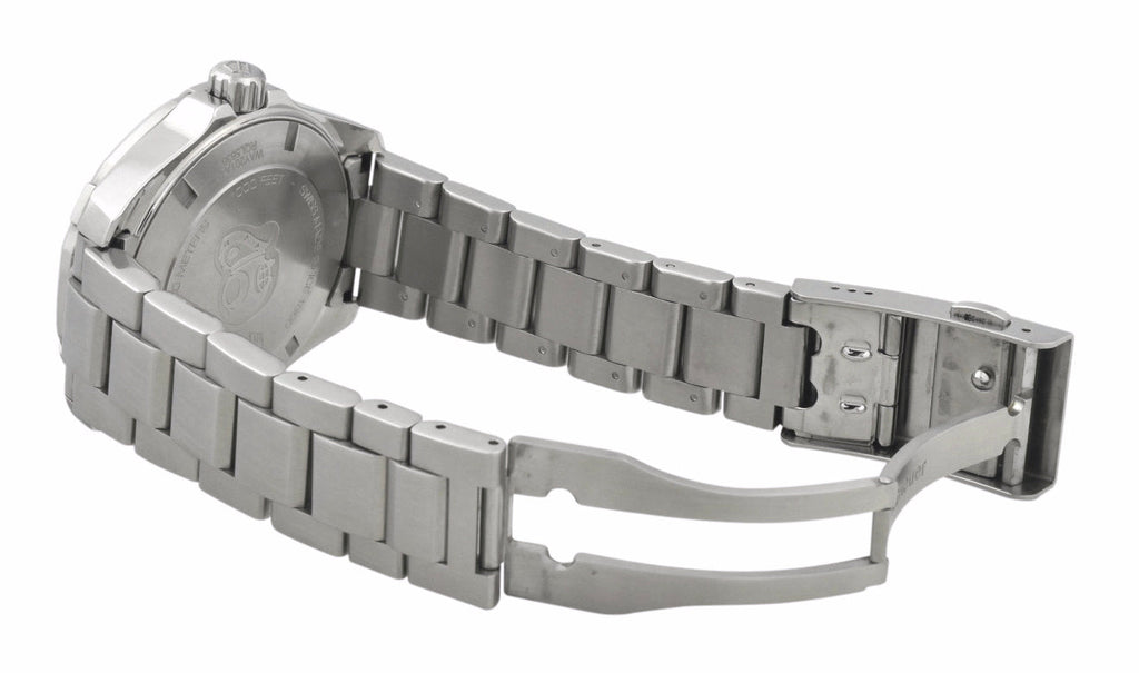 Tag Heuer Aquaracer Caliber 5 Black Dial Silver Steel Strap Watch for Men - WAY201A .BA0927 Buy Now By Tag Heuer