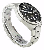 Tag Heuer Aquaracer Caliber 5 Black Dial Silver Steel Strap Watch for Men - WAY201A .BA0927 Buy Now By Tag Heuer