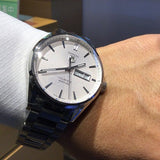 Tag Heuer Carrera Calibre 5 Automatic White Dial Silver Steel Strap Watch for Men - WAR201B.BA0723 Buy Now By Tag Heuer