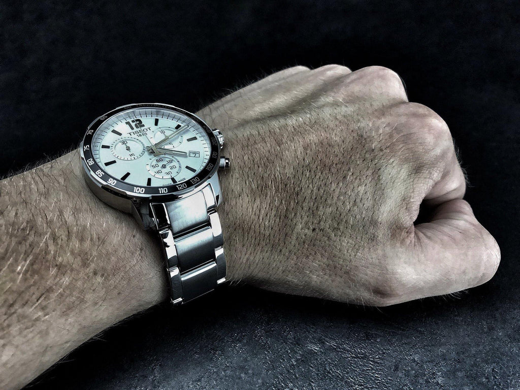 Tissot Quickster Chronograph Silver Dial Watch For Men - T095.417.11.037.00 Buy Now By Tissot