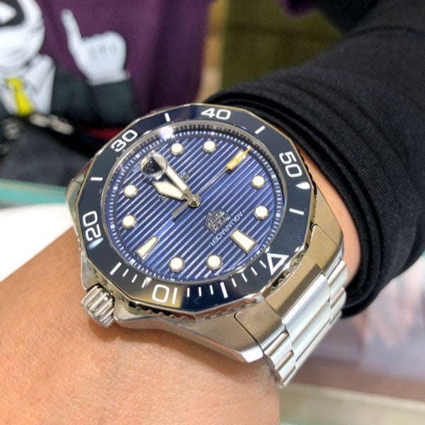 Tag Heuer Aquaracer Professional 300 Automatic Blue Dial Silver Steel Strap Watch for Men - WBP201B.BA0632