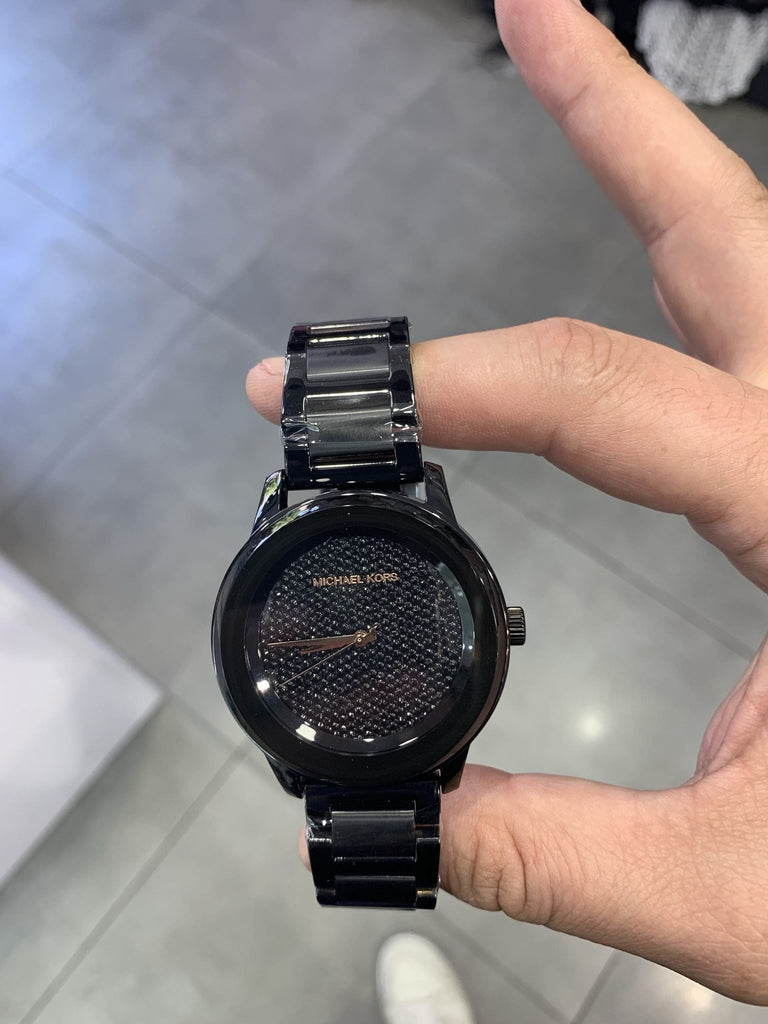 Michael Kors Kinley Silver Dial Black Steel Strap Watch for Women - MK5999 Buy Now By Michael Kors