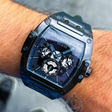 Guess Phoenix Multifunction Black Dial Grey Silicone Strap Watch For Men - GW0203G9 Buy Now By Guess