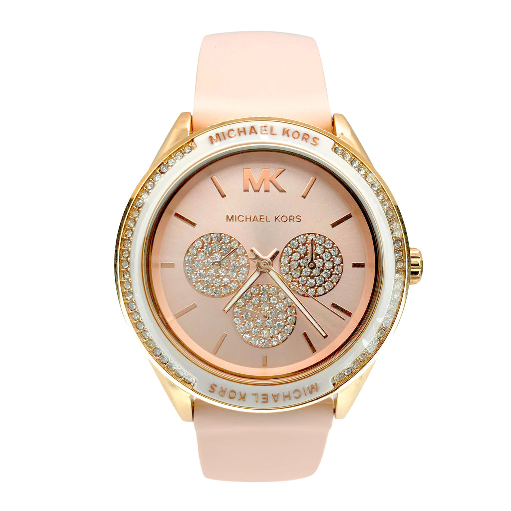 Michael Kors Quartz Pink Dial Pink Silicone Strap Watch For Women - MK6946 Buy Now By Michael Kors