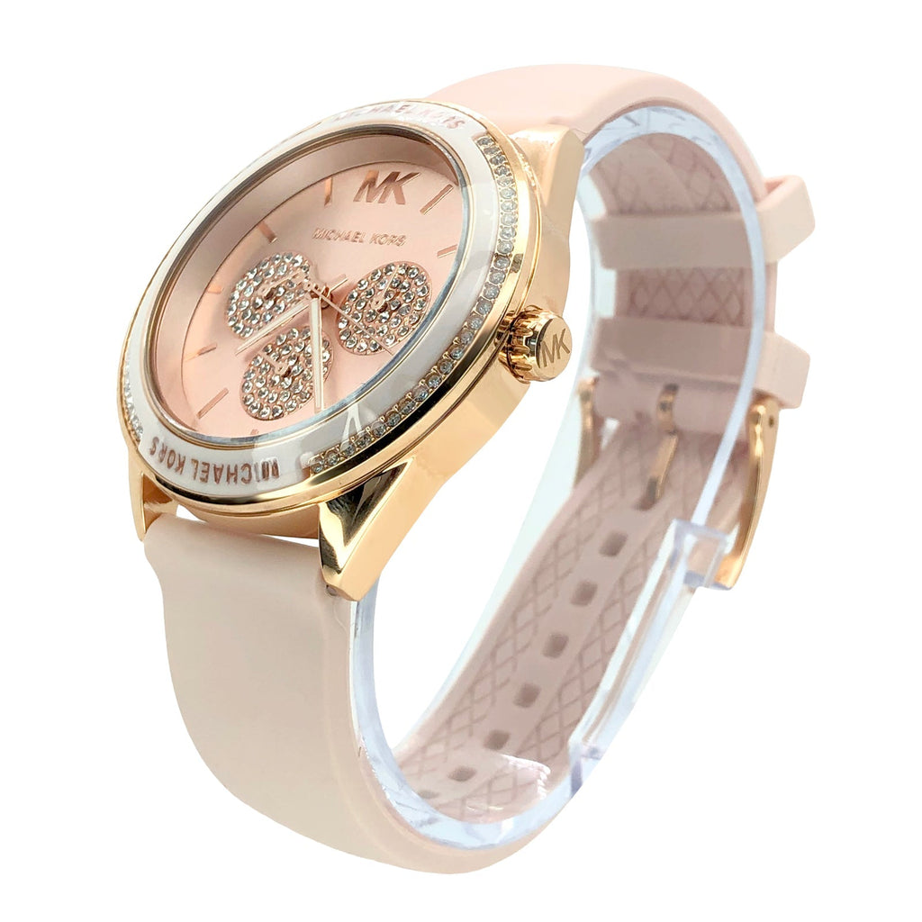 Michael Kors Quartz Pink Dial Pink Silicone Strap Watch For Women - MK6946 Buy Now By Michael Kors