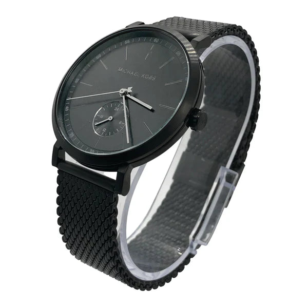 Michael Kors Irving Quartz Black Dial Black Mesh Bracelet Watch For Men - MK8742 Buy Now By Michael Kors
